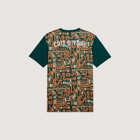 Côte d'Ivoire - Maillot d'avant-match 24/25 - Orange, vert